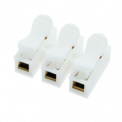 BORNE DE RACCORDEMENT AVEC CLIP 3 POLE - CONNEXION RAPIDE