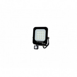 PROJECTEUR LED SMD NOIR 10W 900LM AC220-240V 90° IP65 4500K + CAPTEUR