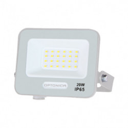 PROJECTEUR LED SMD BLANC 20W 90lm/W AC180-265V 120° IP65 4000K - CÂBLE 15cm
